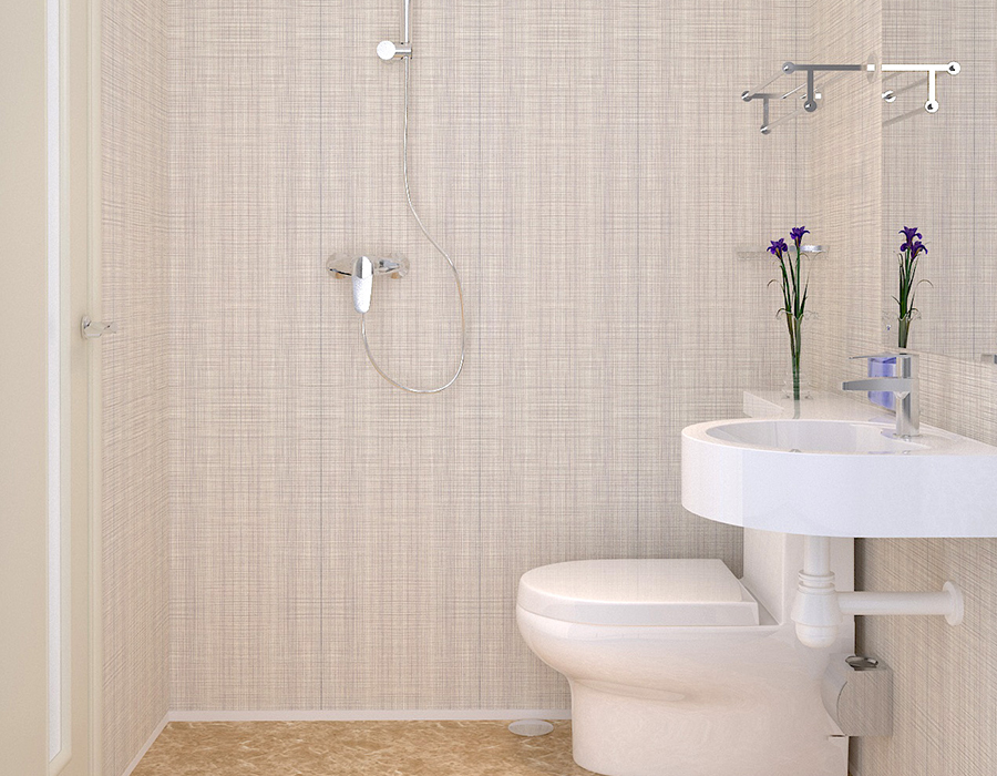 Unità bagno prefabbricata modulare per hotel in fibra di resina PEC a pannello intero