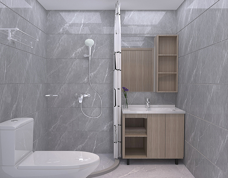 Unità Bagno Integrata per Appartamento con Pannello in Fibra di Resina PEC