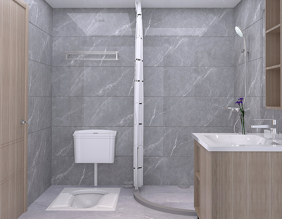 Unità Bagno Integrata per Appartamento con Pannello in Fibra di Resina PEC