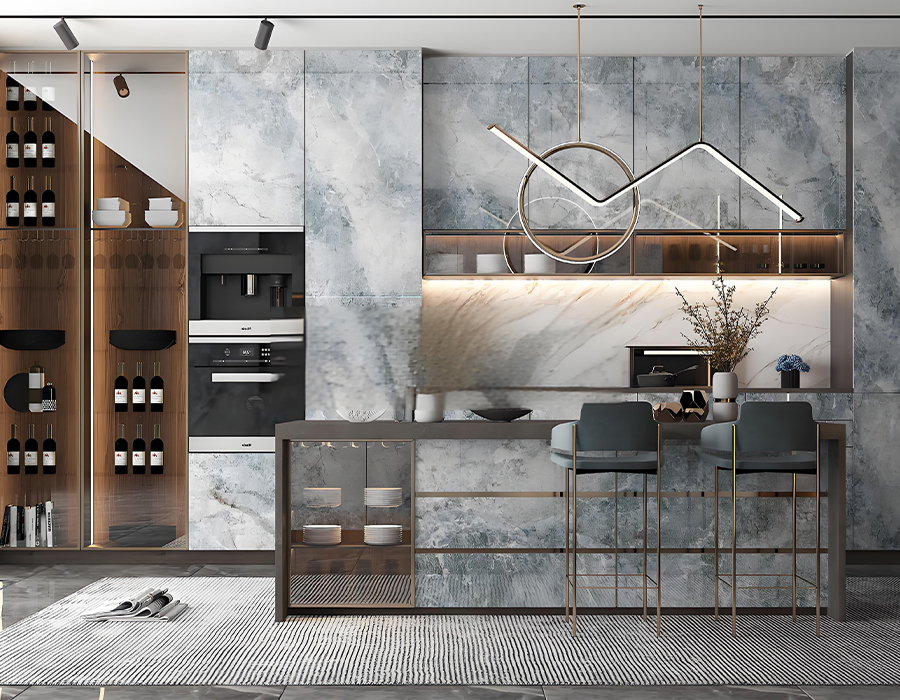 Cucina integrata prefabbricata