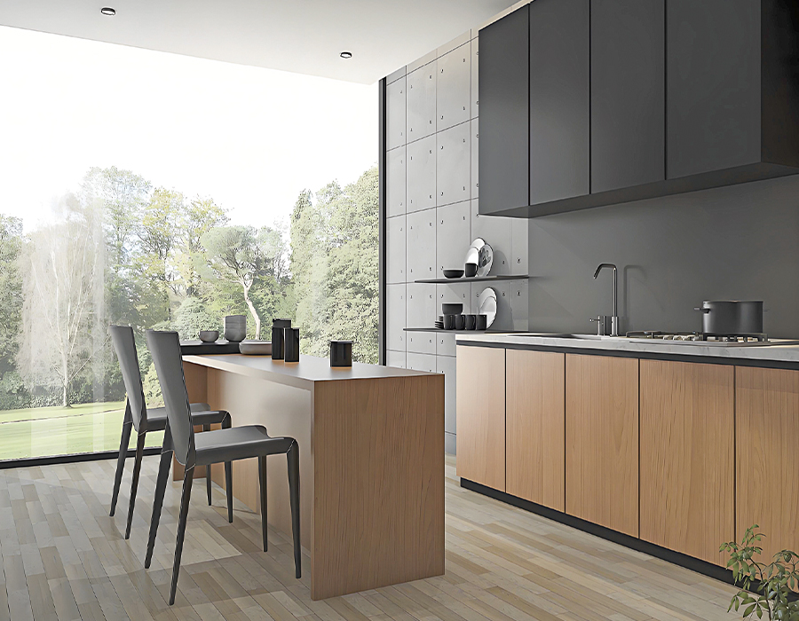 Cucina integrata prefabbricata