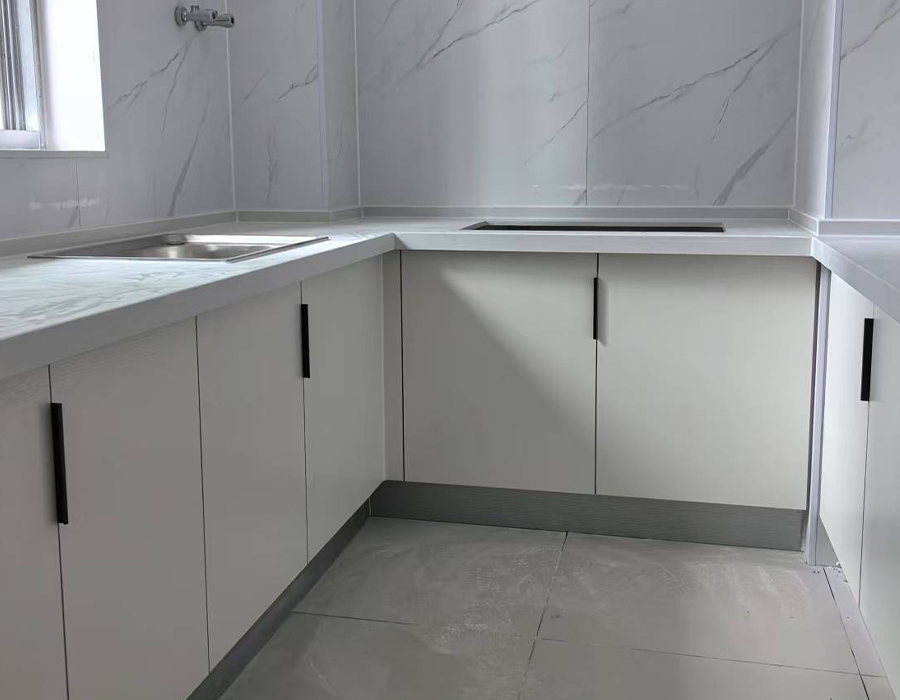 Cucina integrata prefabbricata in silicato di calcio
