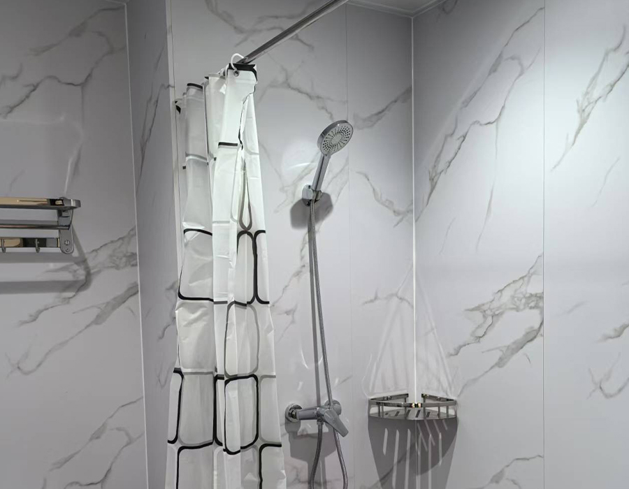 Bagno integrato prefabbricato verticale a parete PEC